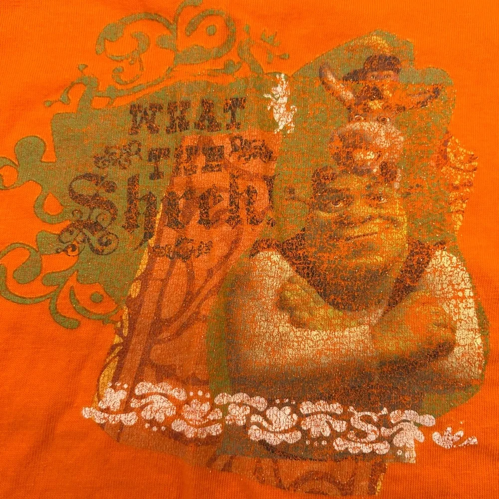 Vintage Shrek The Third What The Shrek! Graphic T‎ Shirt Size XL Kids